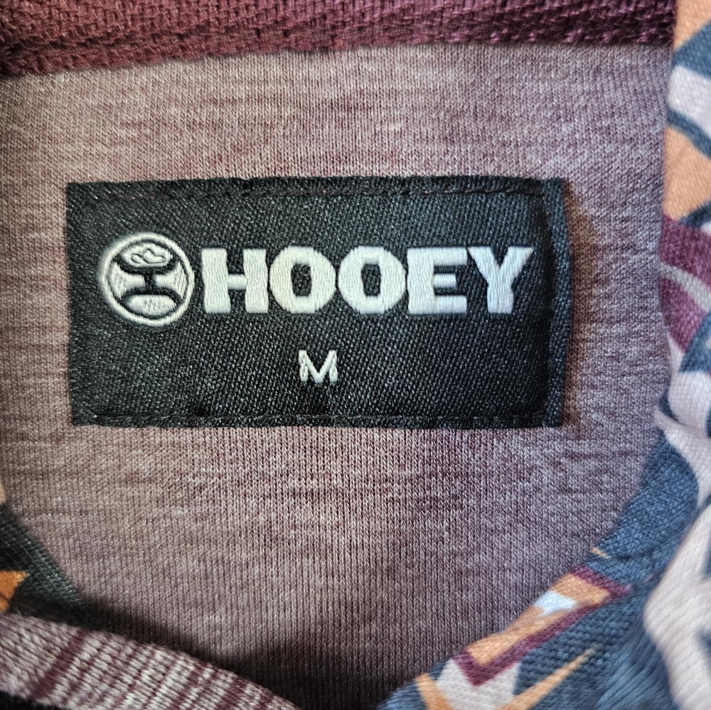 NWT• Hooey Lock-Up Burgundy Hoody Size M - Picture 7 of 10